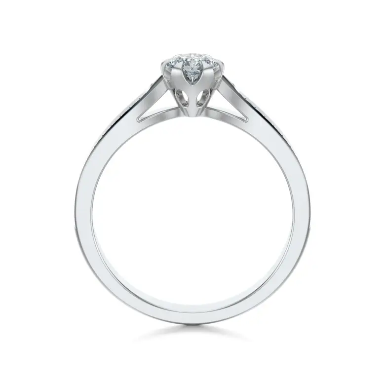 Pierścionek białe złoto z diamentami AJPZ_078